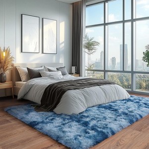 Area Rugs for Living Room Bedroom, Non-Slip Fluffy Soft Shag Carpet for Kids Home Dorm Decor - 1 of 4