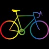 Adult Design By Humans Rainbow Bike Cyclist Pride By Bonganva Tank Top - 2 of 2