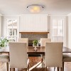 C Cattleya Modern Flush Mount Ceiling Light with Clouded Glass for Bedroom Kitchen and Entrance - 4 of 4