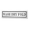 Cheung's Arabella Glossy White and Black Metal Wash Dry Fold Sign - 4 of 4