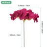 Unique Bargains Plastic Durable Realistic Reusable Silk Hydrangea Flowers with Stems for Home Decor/Wedding 9.84 In - 3 of 4
