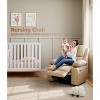 Oversized 27" Recliner Chairs with Heat and Massage - 360° Swivel Lazy Recliner Chair for Adults- Manual Rocking Chair with Cup Holder - 2 of 4