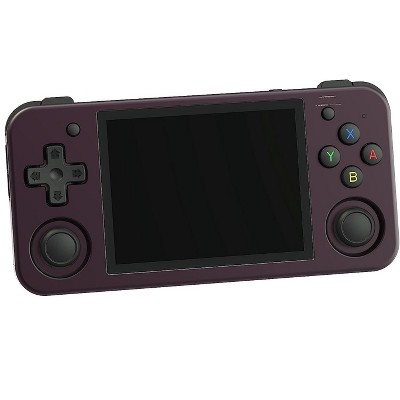 Voacle RG353M Handheld Game Console , CNC Process Dual OS Android 11 + Linux System Support 5G WiFi 4.2 Bluetooth Built-in 64G SD Card(Purple)