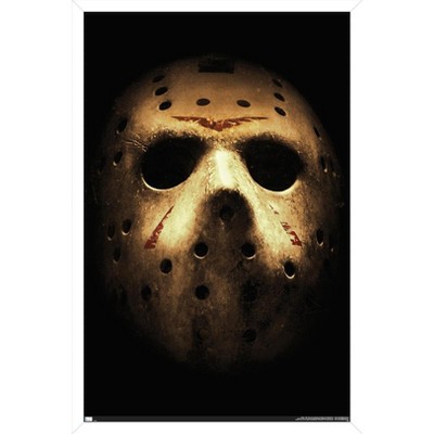 Trends International Friday The 13th - Mask Framed Wall Poster Prints ...