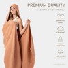 Comfy Cubs Muslin Adult Hooded Towel - Large, Absorbent Hooded Bath Towels for Adults, Stylish Towel with Hood - 4 of 4
