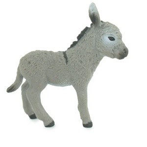 Collectible Wildlife Gifts | Donkey Baby, Hand Painted, Museum Quality, Rubber Animal, Donkey foal, Diorama, Toy,  Gift,  3 Inches.  CH820 BB189 - 1 of 4