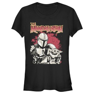 Juniors Womens Star Wars The Mandalorian Strong Attachment T-Shirt - 1 of 4