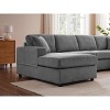 3-Piece Sectional Sofa with Deep Seats and Corduroy Upholstery - 4 of 4
