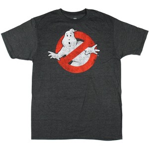 Ghostbusters Men's Original Logo Distressed Design Adult T-Shirt - 1 of 3