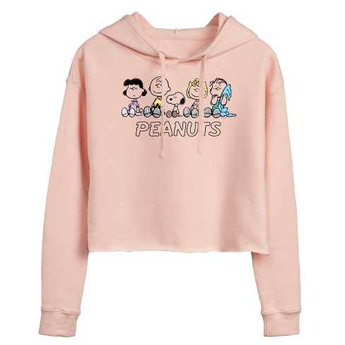 Women's - Peanuts -  Cropped Graphic Hoodie - image 1 of 3