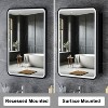 Aris LED Medicine Cabinet with Mirror, Recessed/ Wall Mounted Bathroom Cabinet, Dimmable, 3-Mode Light, Anti-Fog, Adjustable Shelves, White - 3 of 4