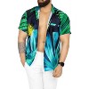 HAPPY BAY Men's Hawaiian Short Sleeve Button Down Shirt Mens Casual Shirts Vacation Tropical Beach Summer Party Shirts for Men - 3 of 4