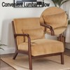RISOKEYS Mid-Century Modern Accent Chair with Pillow: Stylish Corduroy Upholstery & Easy Assembly - for Living Room, Bedroom, Balcony Decor - 2 of 4