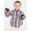 RuggedButts Baby Boys Long Sleeve Button Down Shirt - 4 of 4