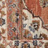Ivory Blue And Orange Floral Area Rug - 4 of 4