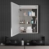 HYLEORY Bathroom Medicine Cabinet with Mirrors and Led Lights inch Double Doors Wall Mounted Mirror Cabinet with Storage - 4 of 4