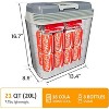 Heynemo Electric Cooler & Warmer with Handle, 21QT Portable Thermoelectric Car Refrigerator, Plug-in Mini 12V Fridge for Travel, Camping, Office Grey - 3 of 4