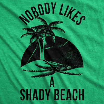 Мужские футболки Crazy Dog T-Shirts, Inc. Mens Shady Beach Funny Shirts Vacation Funny Vintage Novelty Hilarious T shirt - Crazy Dog Men's T Shirt For Summer Vacation Green S — фото 2