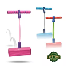New Bounce Foam Pogo Stick Jumper Safe for Kids, Bouncy Toy, Fun Foam Hopper - Pink