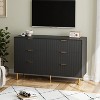 Zstar 6 Drawer Dresser for Bedroom, with Metal Handles - 2 of 4