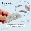 4E's Novelty Fake Gray Stick-on Mustache & Eyebrows - Old Man Costume For Boys, 100th Day of School Costume Accessories - 4 of 4