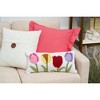 C&F Home 10" x 20" Spring Tulips Floral Flower Garden Hooked Accent Throw Pillow - 2 of 4