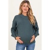 Pinkblush Jade Wide Neck Drop Shoulder Maternity Sweater - 2 of 4