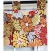 RLF Home 4" Top Tab High Quality Fabric Flormania Tab Valance for Windows 50" x 16" Multi - 3 of 4