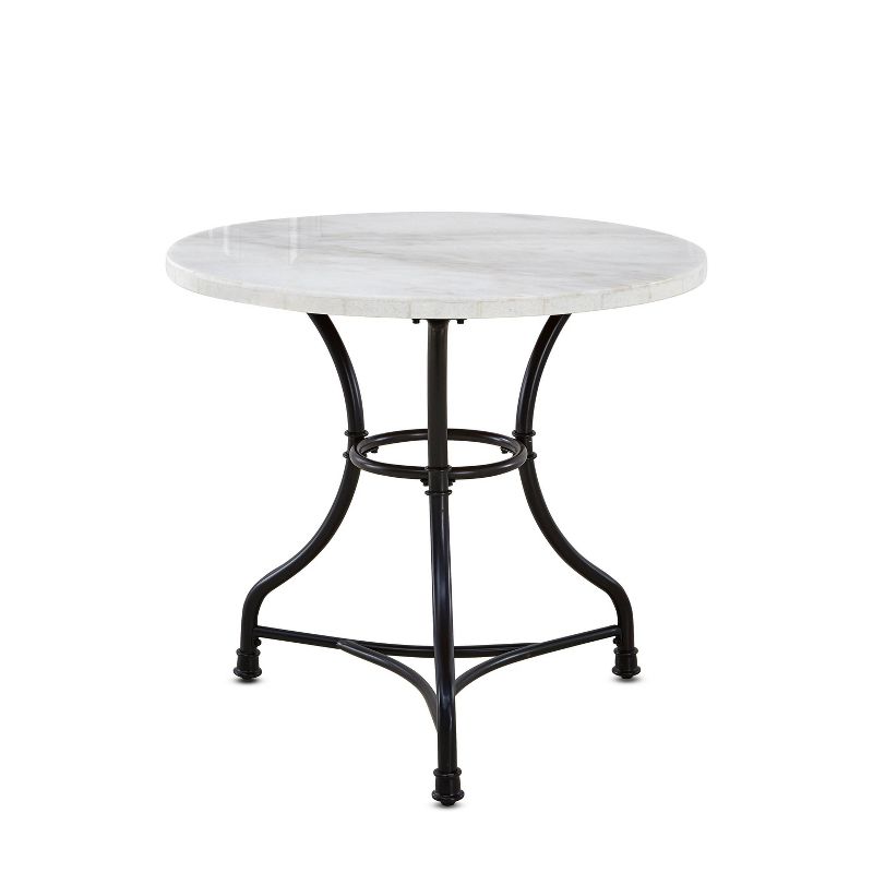 Claire Round Cafe Table White/Black - Steve Silver Co., 1 of 6