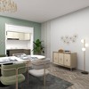 Olivia & May Metal Floral Foiled Wire Wall Decor Gold: Iron Botanical Artwork, Indoor Vertical Sculpture, Spot Clean - 2 of 4
