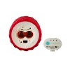Christmas Swirl Motion Flameless Candle 4x8 Red - 3 of 4