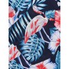 Men's Hawaiian Shirt Short Sleeve Linen Button Down Shirts Casual Floral Printed Beach Shirts with Pocket - 4 of 4