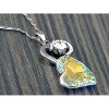 Anna-Kaci Women's Angel Wing Teardrop Crystal Pendant Necklace, Adjustable Chain, Perfect for Evening Wear and Special Occasions - Wings - 2 of 4