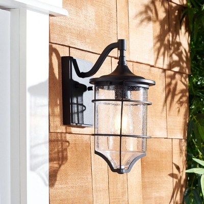 Rueda Bronze and Black Outdoor Wall Sconce Set