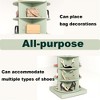 Rotating Shoe Rack Tower 360, Spinning Shoe Rack Tower 6 Tier for Closet, Entryway, Tall Shoe Storage Organizer, Holds Up to 24 Pairs of Shoes - 4 of 4