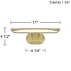 Possini Euro Design Possini Euro Samuel 17" Wide Antique Brass LED Picture Light - 4 of 4