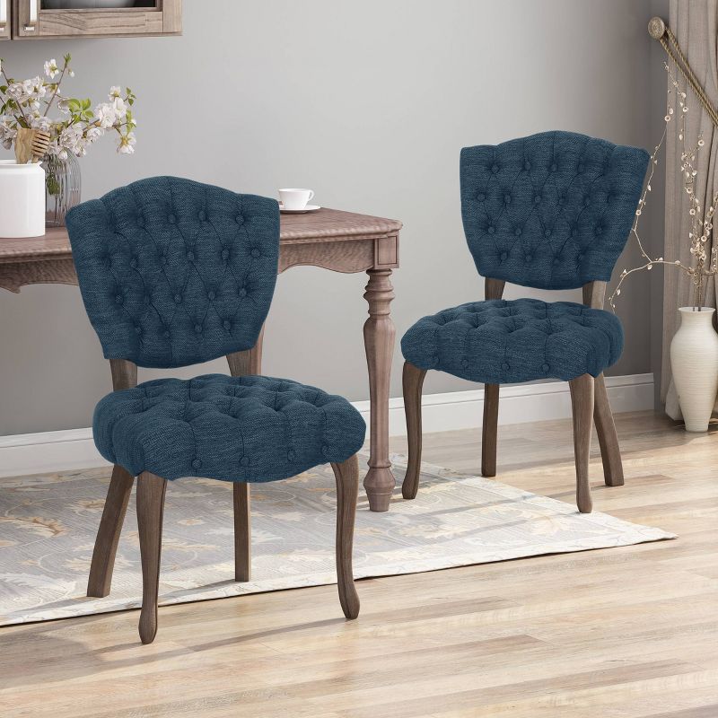 Set of 2 Crosswind Tufted Dining Chair - Christopher Knight Home, 3 of 6