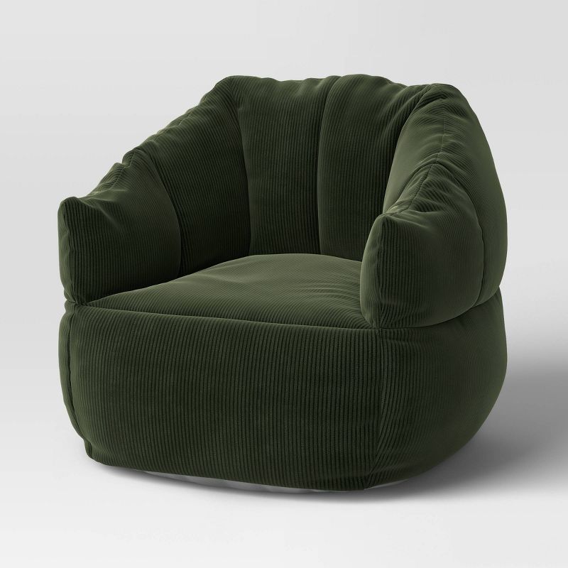 Corduroy Structured Bean Bag Chair - Room Essentials™, 1 of 9