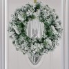 Northlight Flocked Somerset Spruce Artificial Christmas Wreath - 24-Inch, Unlit - 2 of 4