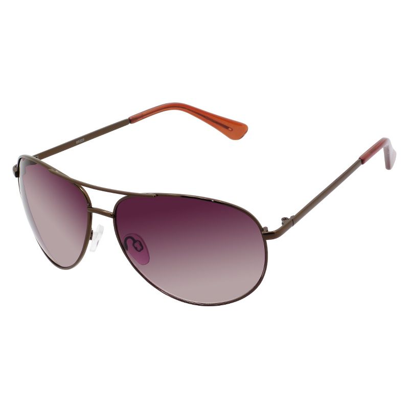 Women's Aviator Sunglasses with Gradient Lens - Brown, 2 of 3