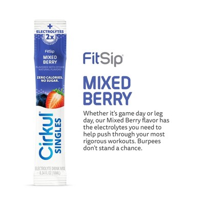 Cirkul Singles FitSip Mixed Berry - 2.72 fl oz/8pk
