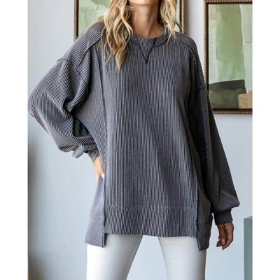 Women's Ribbed Sweater - 7th Ray