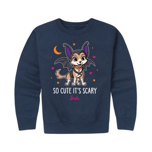 Boys' - Barbie - So Cute It's Scary Graphic Long Sleeve Fleece Sweatshirt - 1 of 4
