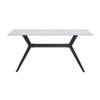 NicBex 5PCS/7PCS Dining Table Set,Rectangular Dining Table with Sintered Stone Tabletop and 4/6 Upholstered Chairs for Kitchen,Gray - 4 of 4
