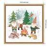 Amanti Art Woodland Gnomes II by Mary Urban Canvas Wall Art Print Framed 16 x 16-in. - 4 of 4