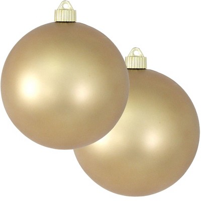Christmas by Krebs 2ct Dust Gold Shatterproof Christmas Ball Ornament  6" (150mm)