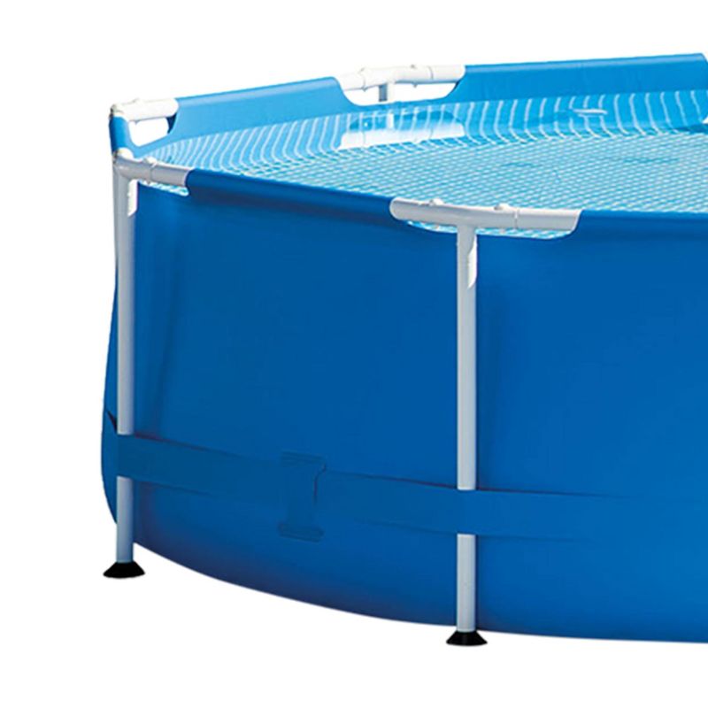 Metal Frame Above Ground Swimming Pool w/ 10 Foot Round Swimming Pool Cover, 4 of 7