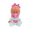 Cry Babies Tiny Cuddles Newborn 10" Roxy Baby Doll Brown Hair/Green Eyes - 2 of 4