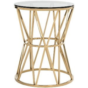 Delsy End Table - Gold - Safavieh. - 1 of 4