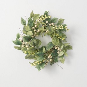 Sullivans Artificial Leaf Berry Wreath - 1 of 2
